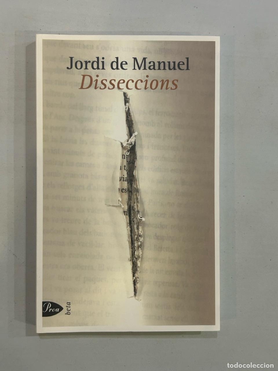 Libros: Jordi de Manuel - Disseccions - Foto 1