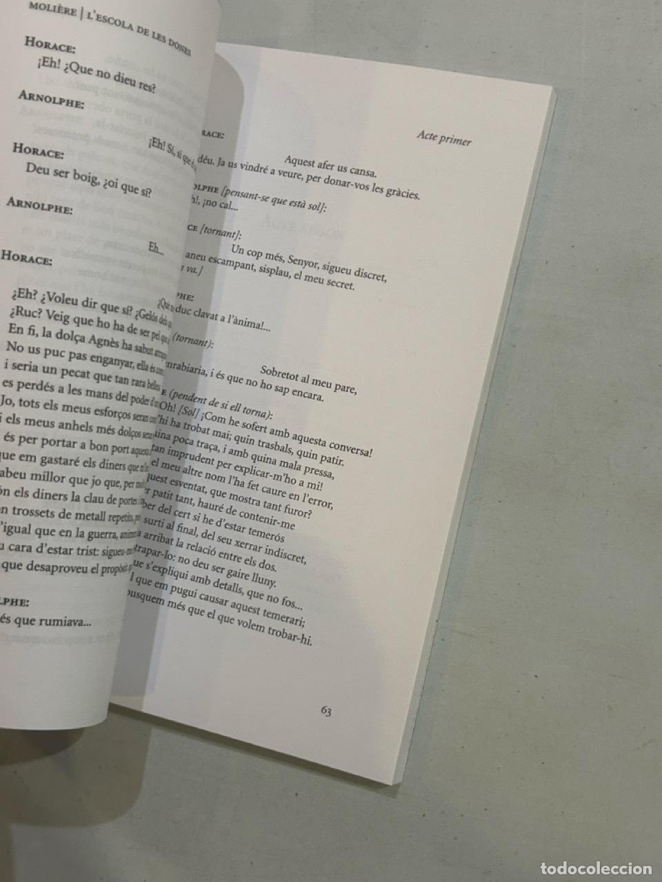 Libros: Moli&egrave;re - Lescola de les dones - Foto 2