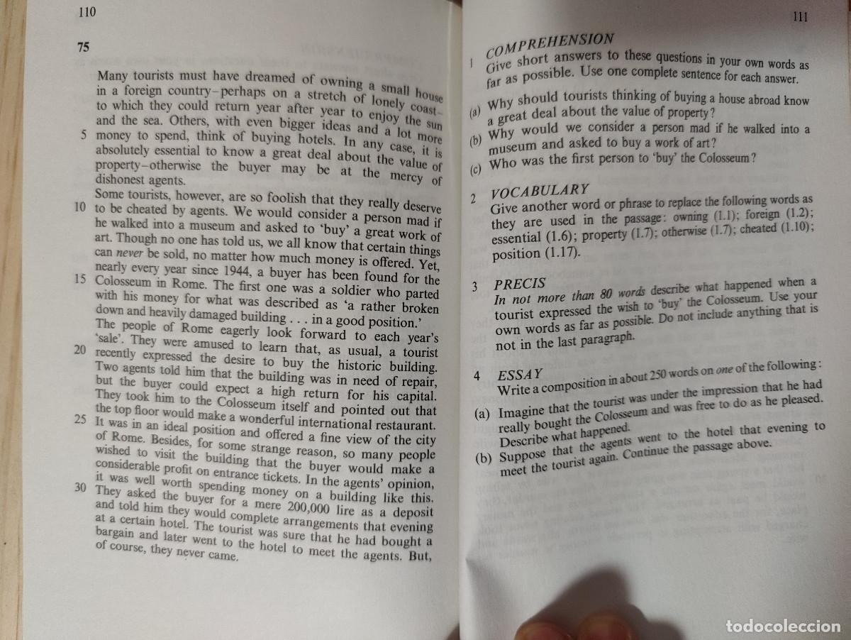 Libros: A FIRST BOOK IN COMPREHENSION, PRECIS AND COMPOSITION - L. G. ALEXANDER - Foto 4