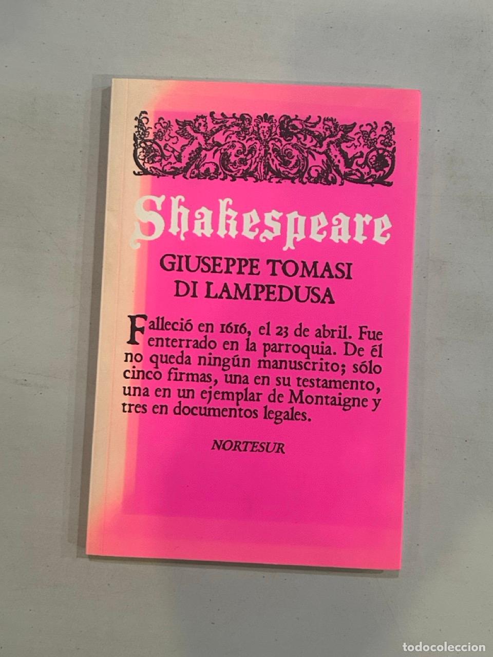 Libros: Lampedusa - Shakespeare - Foto 1