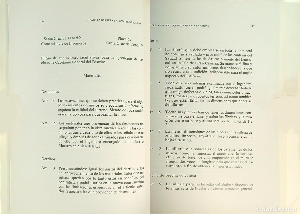 Libros: DE LA CONSTRUCCI&Oacute;N DEL PALACIO QUE OCUPA CAPITANIA - PRIMER CENTENARIO (1880-1980) - CANARIAS - Foto 3