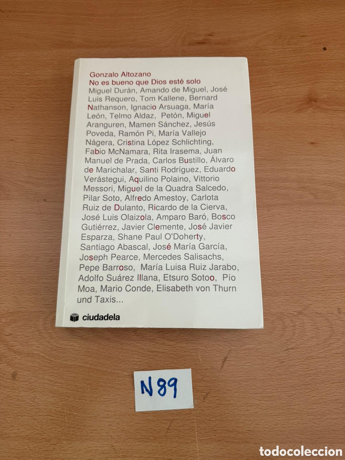 Libros: NO es bueno que dios est&eacute; solo Gonzalo - Foto 1
