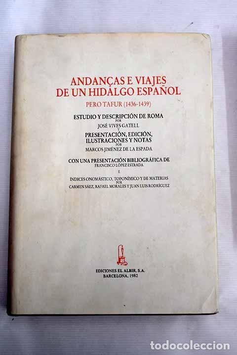 Libros: Andancas e viajes de un hidalgo espa&ntilde;ol.- Tafur, Pero - Foto 1
