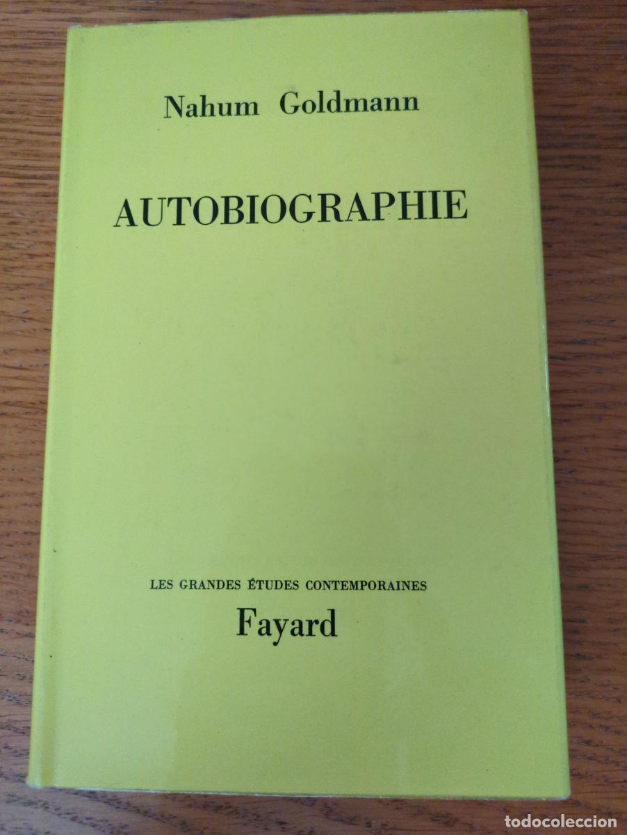 Libros: Autobiographie - Nahum Goldmann - Foto 1