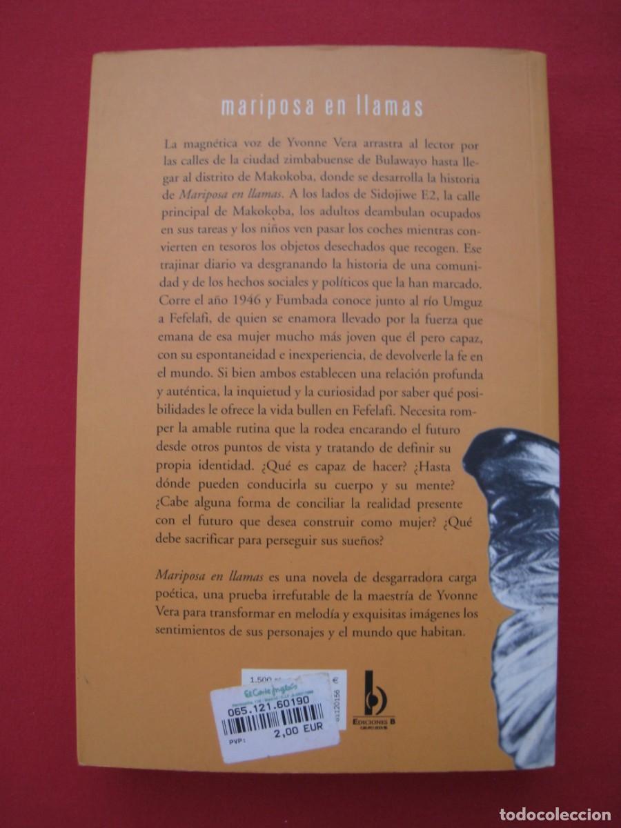 Libros: MARIPOSA EN LLAMAS - YVONNE VERA - EDICIONES B. - Foto 11