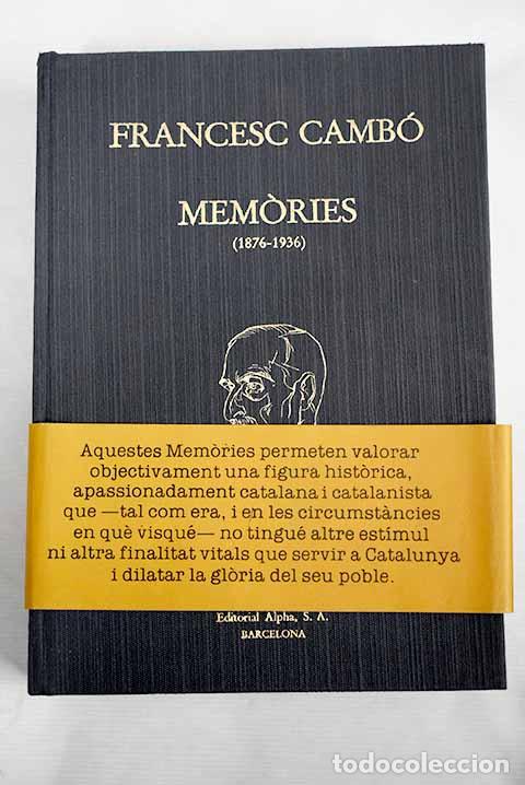 Libros: Memories (1876-1936).- Camb&oacute;, Francesc - Foto 1