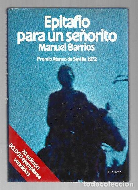 Libros: EPITAFIO PARA UN SE&Ntilde;ORITO - BARRIOS, MANUEL - Foto 1