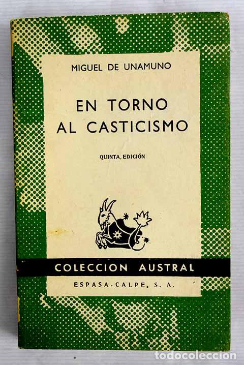 Libros: En torno al casticismo.- Unamuno, Miguel de - Foto 1