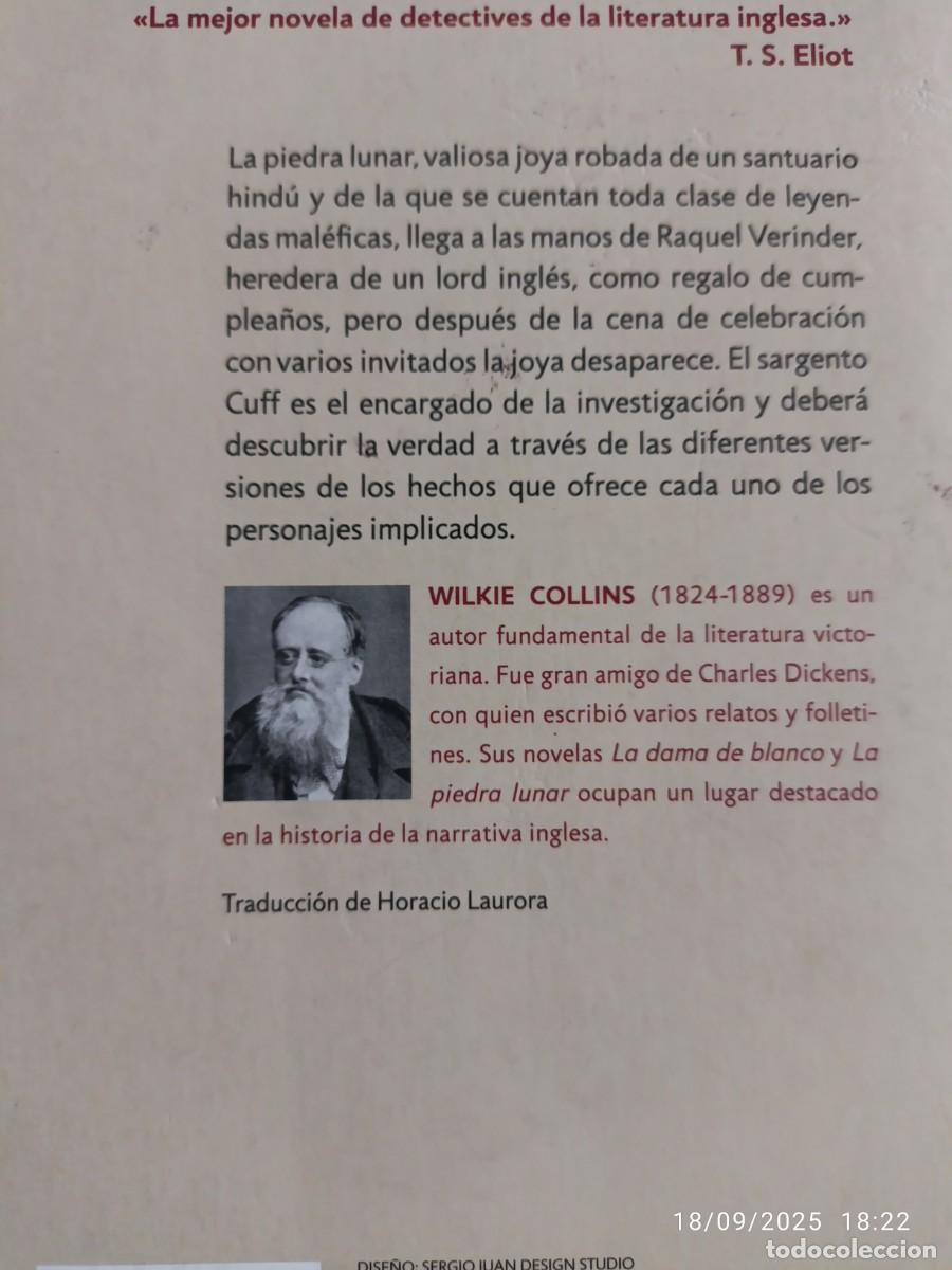 Libros: La piedra lunar. Wilkie collins - Foto 2