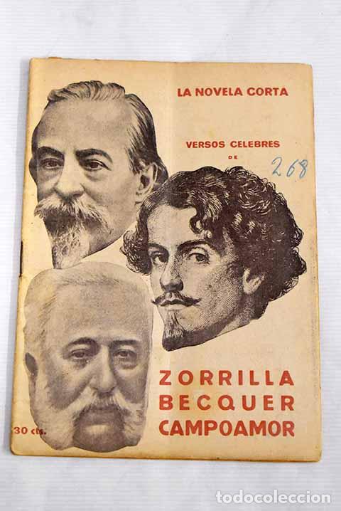 Libros: Versos c&eacute;lebres de Zorrilla, B&eacute;cquer, Campoamor - Foto 1