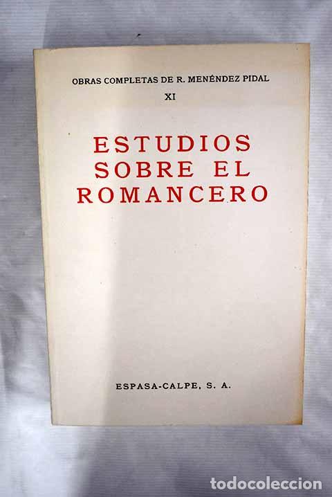 Libros: Estudios sobre el romancero.- Men&eacute;ndez Pidal, Ram&oacute;n - Foto 1