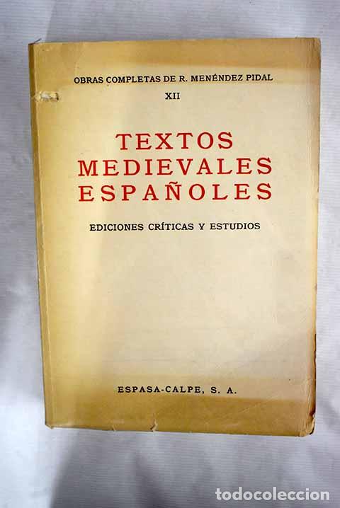 Libros: Textos medievales espa&ntilde;oles - Foto 1