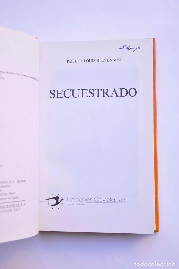 Libros: Secuestrados - STEVENSON, Robert Louis - Foto 2