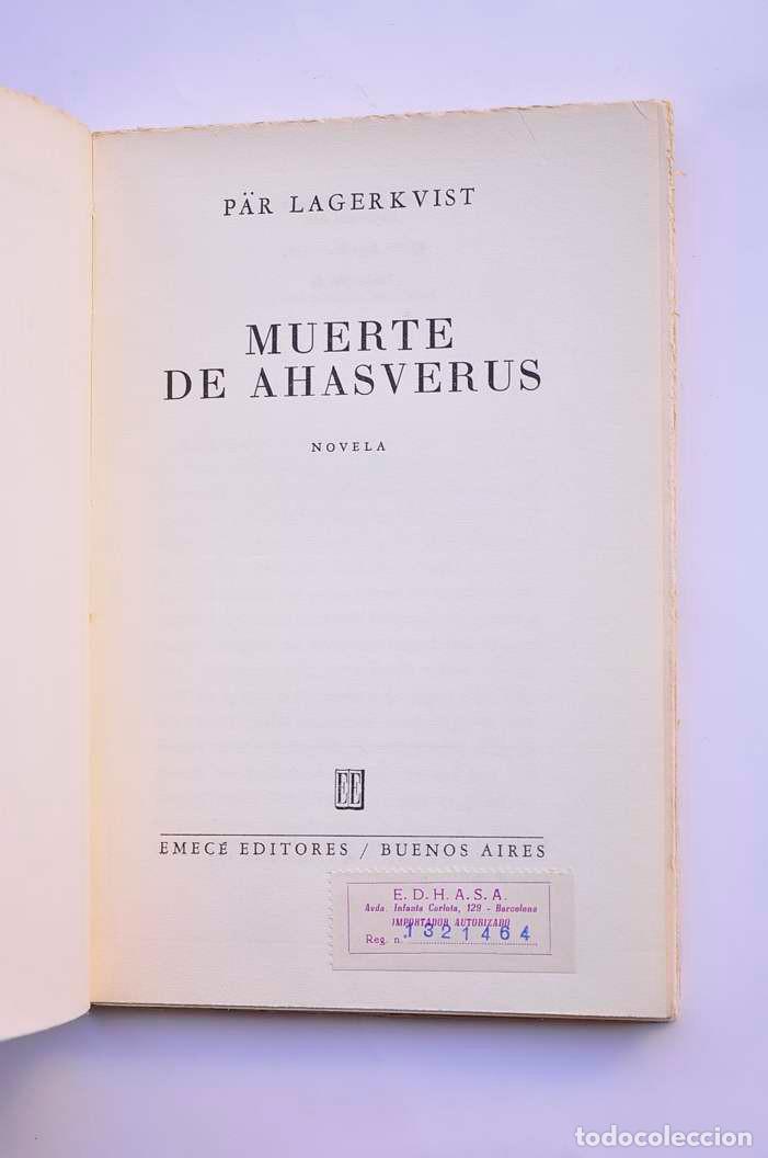 Libros: Muerte de Ahasverus - LAGERKVIST, P&auml;r - Foto 2