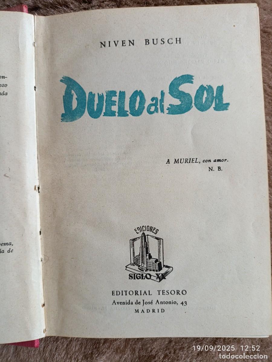 Libros: Duelo al sol. Niven busch. 1954 - Foto 1