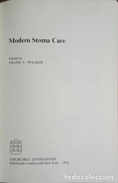 Libros: WALKER. (Frank C.) - MODERN STOMA CARE. - Foto 2