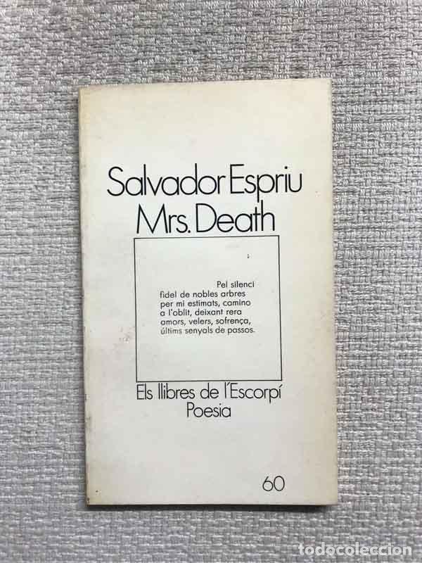 Libros: Mrs. Death - Salvador Espriu - Foto 1