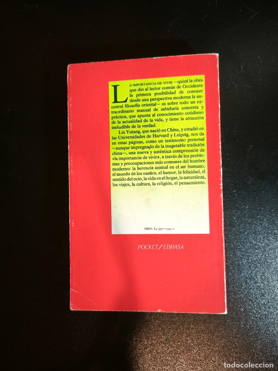 Libros: La importancia de vivir - Lin Yutang - Foto 2