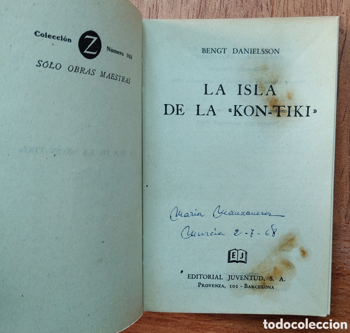 Libros: La Isla de la Kon-Tiki � Juventud - Bengt Danielsson - Foto 4