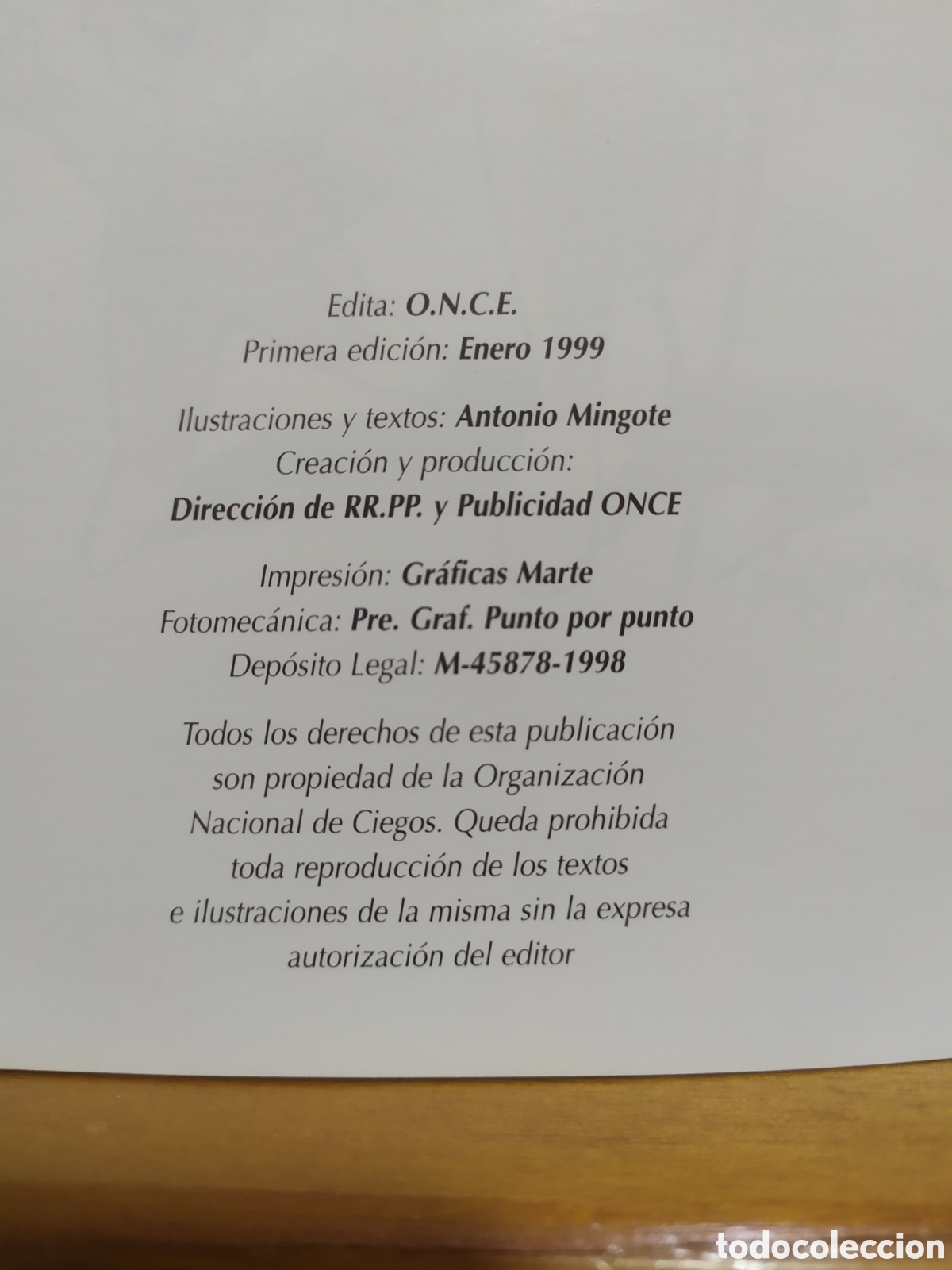 Libros: ONCE a&ntilde;o 1999 - D&eacute;jate Guiar, Mingote - Foto 4