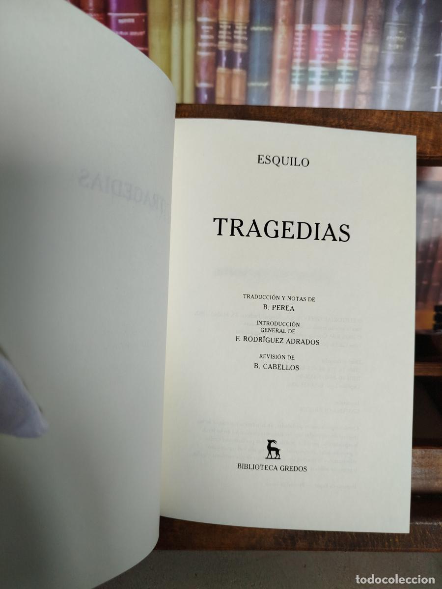Libros: Tragedias (Biblioteca Gredos) - Esquilo - Foto 3