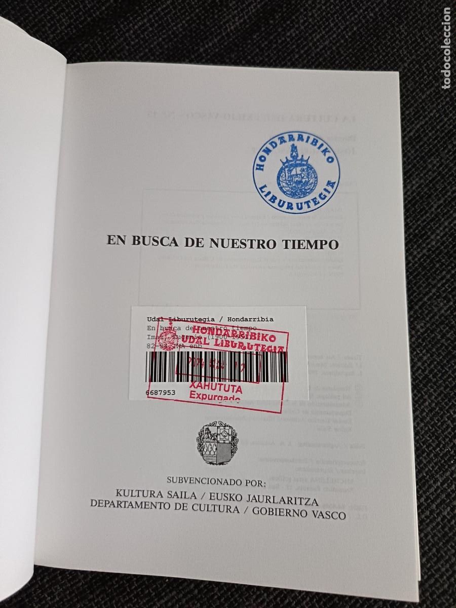 Libros: Libro En busca de nuestro tiempo. Eugenio Imaz. 1a edici&oacute;n 1992. - Foto 4