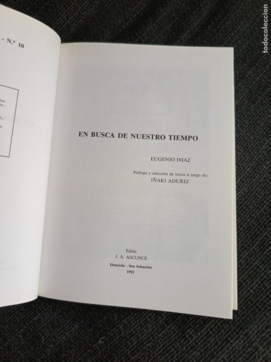 Libros: Libro En busca de nuestro tiempo. Eugenio Imaz. 1a edici&oacute;n 1992. - Foto 6