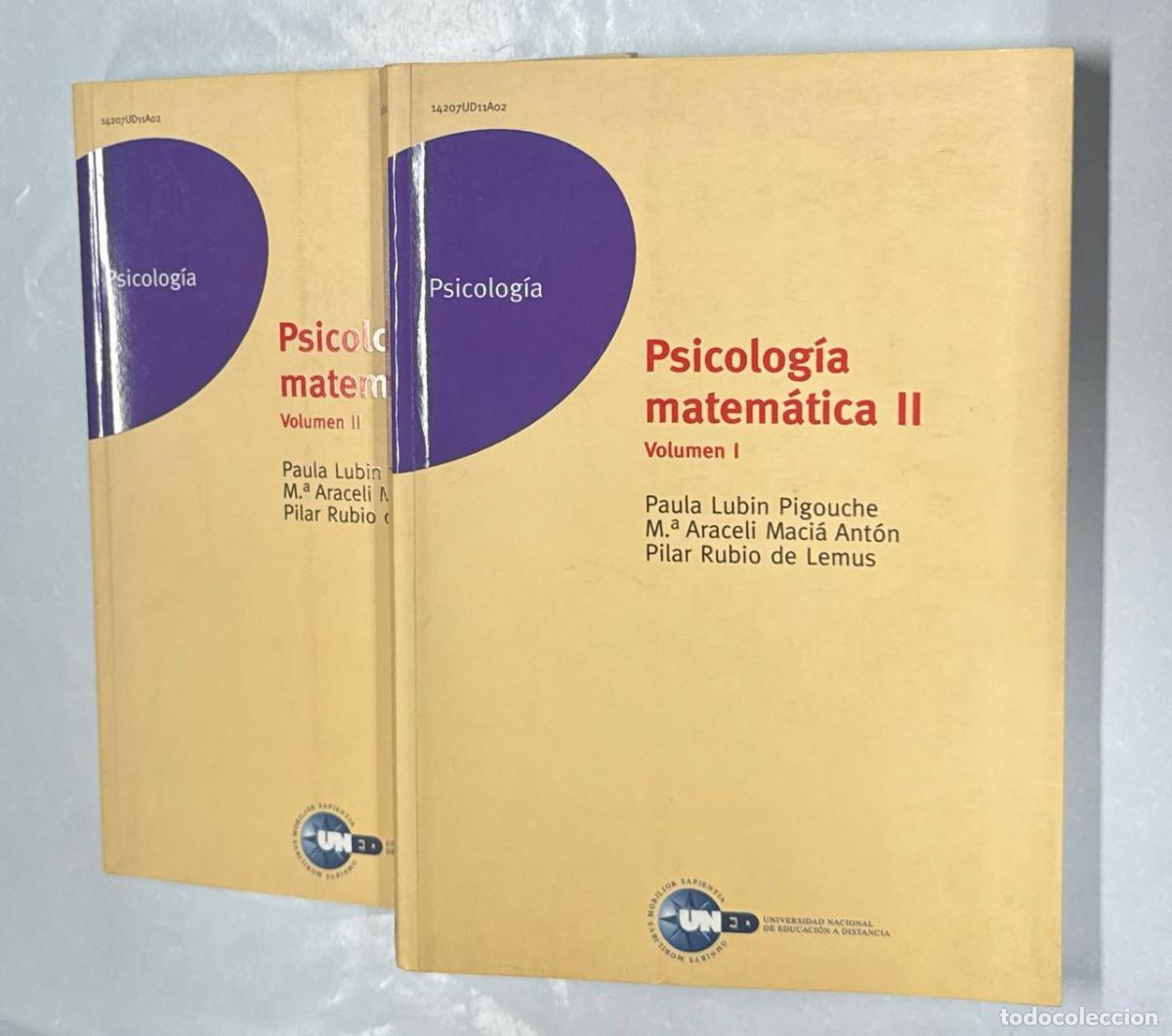 Libros: Psicolog&iacute;a matem&aacute;tica II. Volumen I y II. - Foto 1