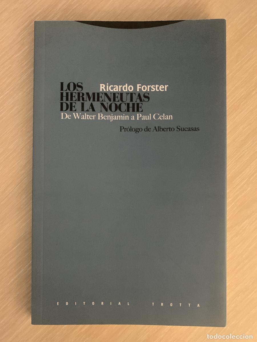 Libros: LOS HERMENEUTAS DE LA NOCHE - Ricardo Forster - Foto 1