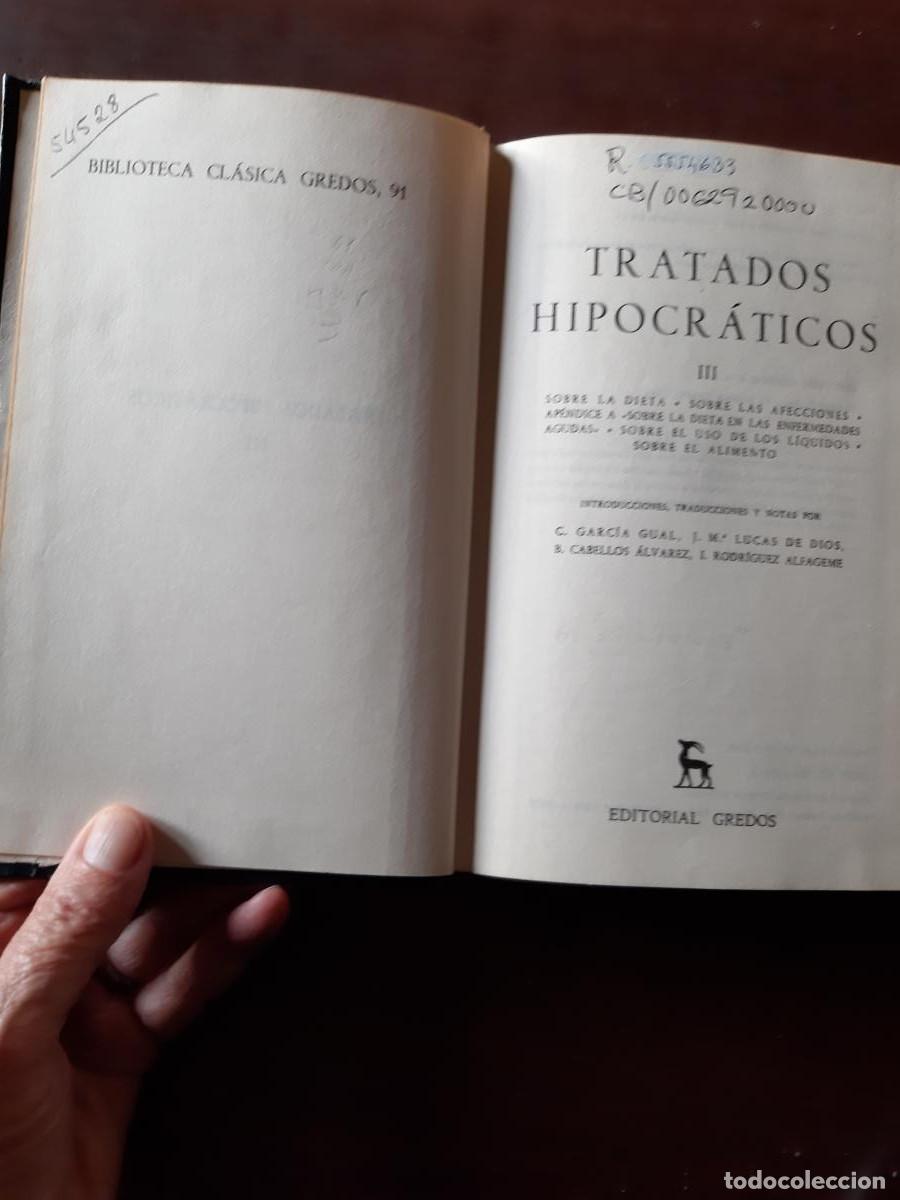 Libros: TRATADOS HIPOCR&Aacute;TICOS III - Hip&oacute;crates - Foto 2
