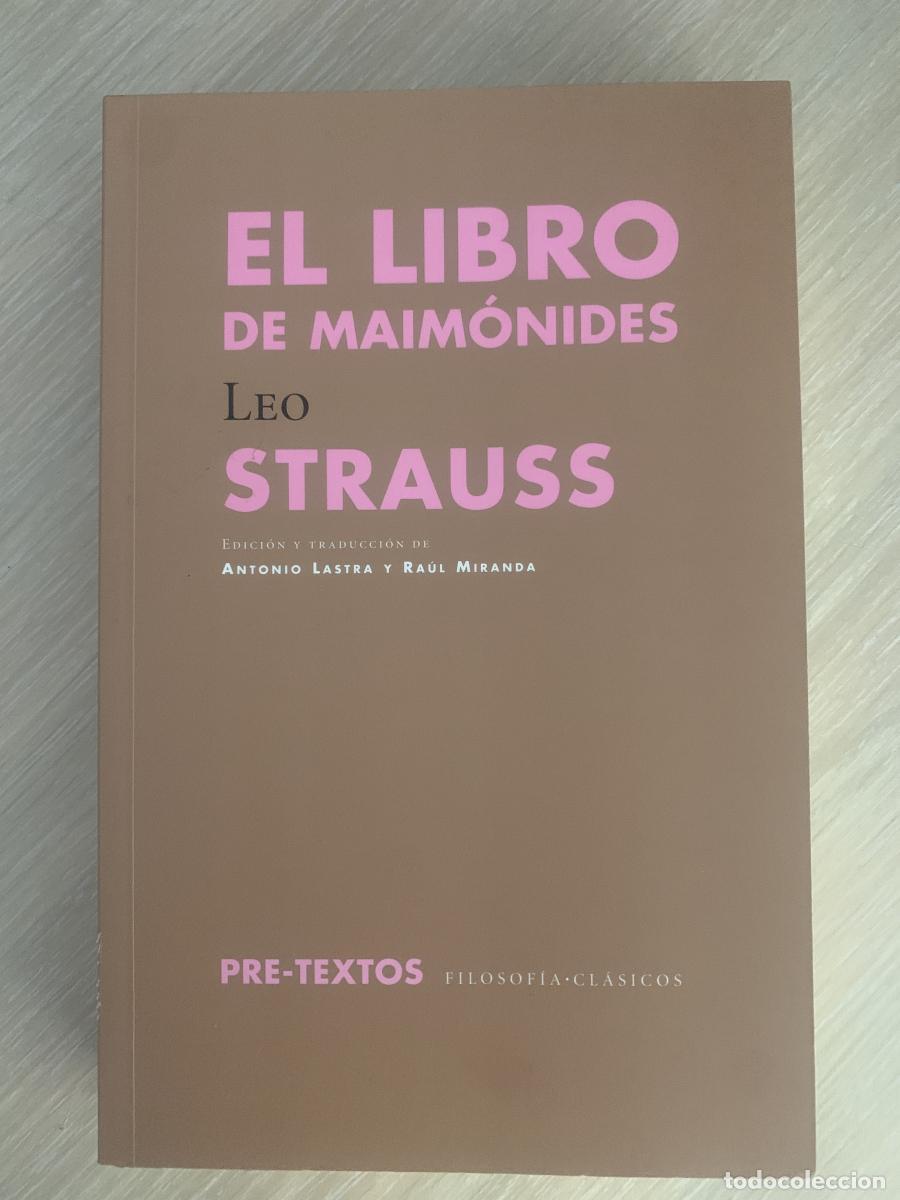 Libros: EL LIBRO DE MAIM&Oacute;NIDES - Leo Strauss - Foto 1