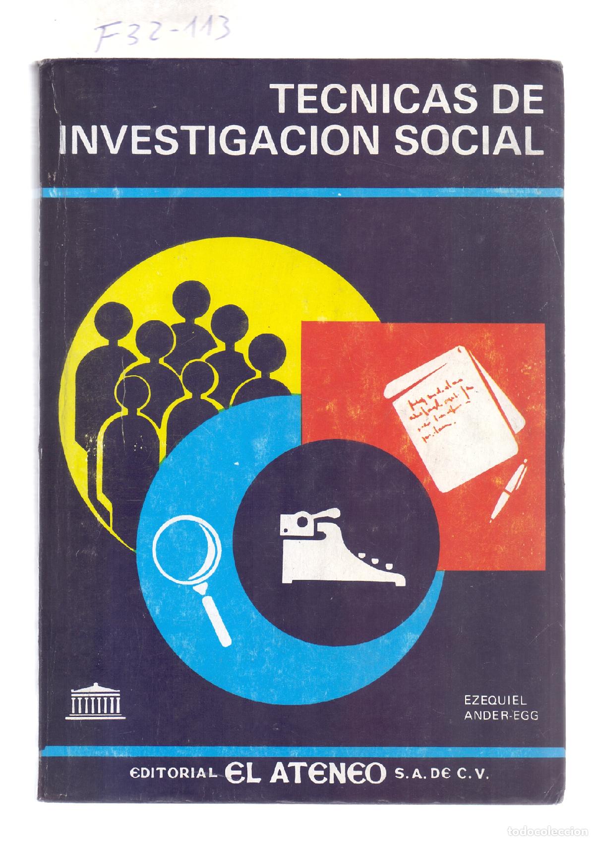 Libros: T&Eacute;CNICAS DE INVESTIGACI&Oacute;N SOCIAL - Ander-Egg,Ezequiel - Foto 1