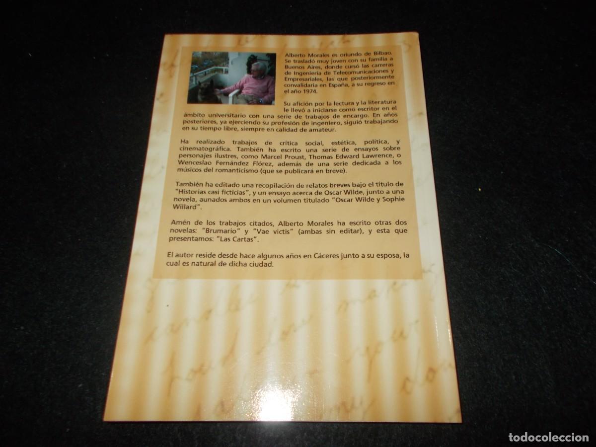 Libros: LAS CARTAS, Alberto Morales. 2011. Libro Novela - Foto 4