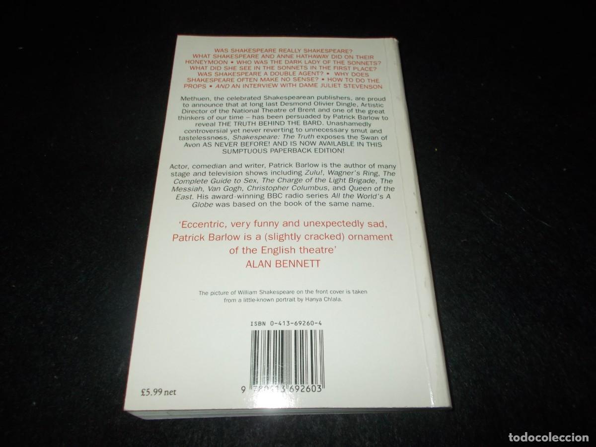 Libros: SHAKESPEARE THE TRUTH, Patrick Barlow. Methuen 1993. Libro en Ingl&eacute;s - Foto 7