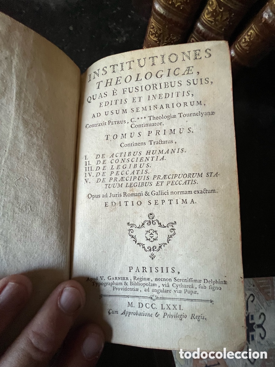 Libros: Colecion libros antiguos de teolog&iacute;a 1771 - Foto 4
