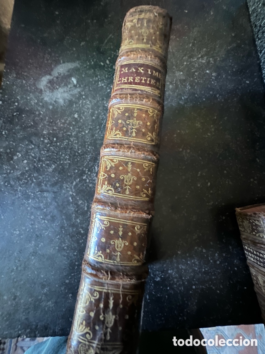 Libros: Libro antiguo 1753 cuero - Foto 1