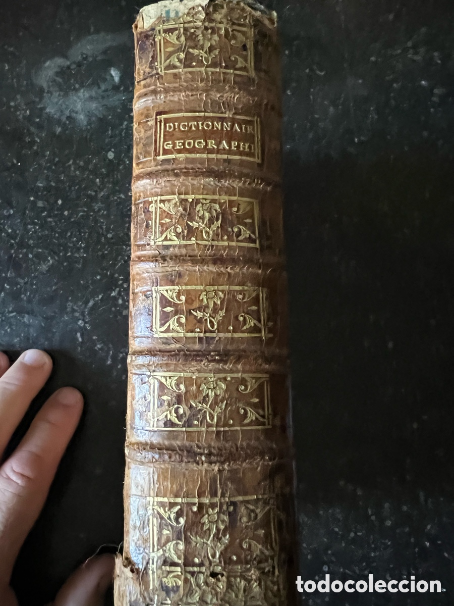 Libros: Libro antiguo cuero 1779 geograf&iacute;a - Foto 1