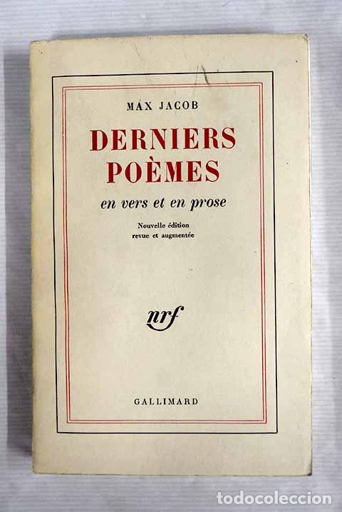 Libros: Derniers po&egrave;mes: Jacob, Max.- Jacob, Max - Foto 1