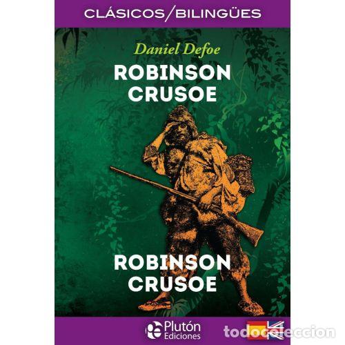 Libros: ROBINSON CRUSOE (CL&Aacute;SICOS BILING&Uuml;E) - DEFOE, DANIEL - Foto 1