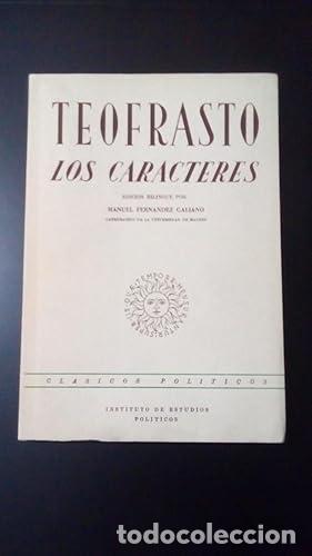 Libros: LOS CARACTERES - Teofrasto - Foto 1