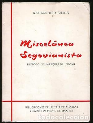 Libros: MISCELANEA SEGOVIANISTA - Montero Padilla, Jose - Foto 1