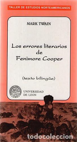 Libros: LOS ERRORES LITERARIOS DE FENIMORE COOPER - Twain, Mark - Foto 1