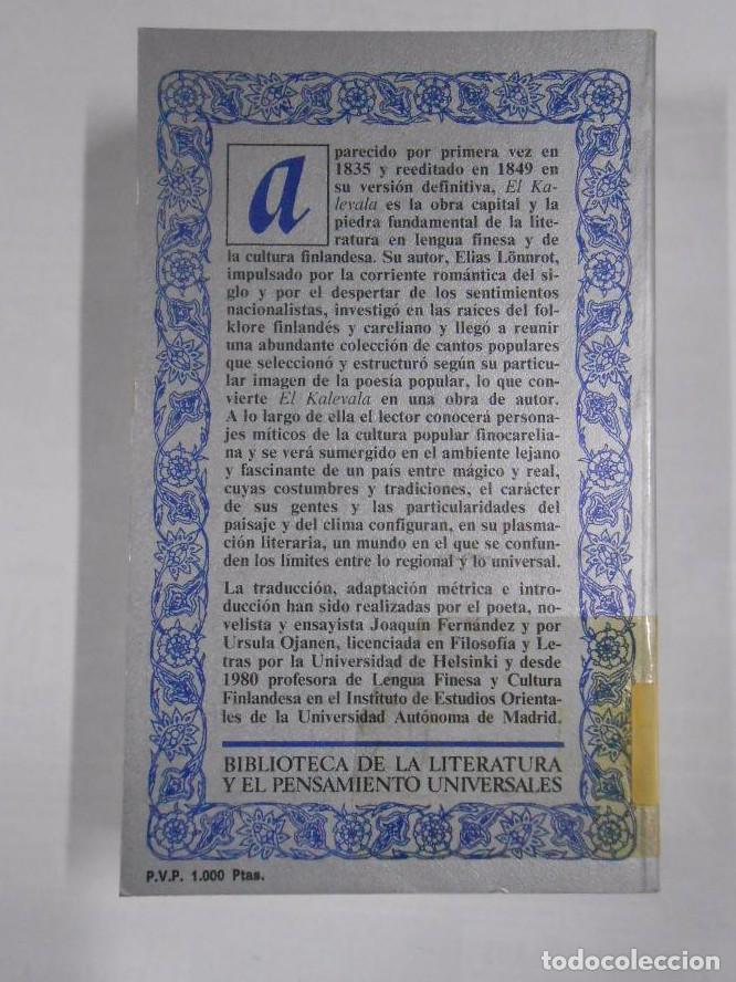 Libros: EL KALEVALA. - ELIAS L&Ouml;NNROT. - tdk267 - - Foto 2