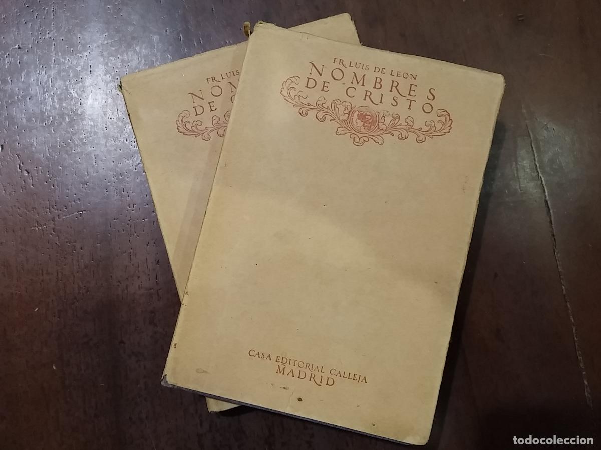 Libros: De los nombres de Cristo (2 tomos) - Fray Luis de Le&oacute;n - Foto 1