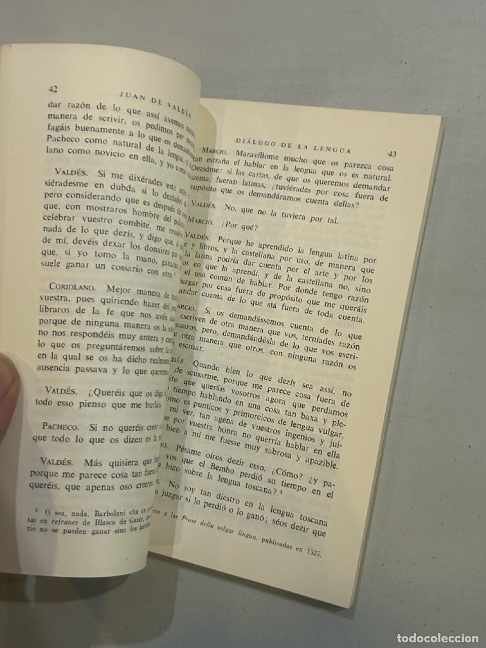 Libros: Juan de Vald&eacute;s - Di&aacute;logo de la lengua - Foto 2