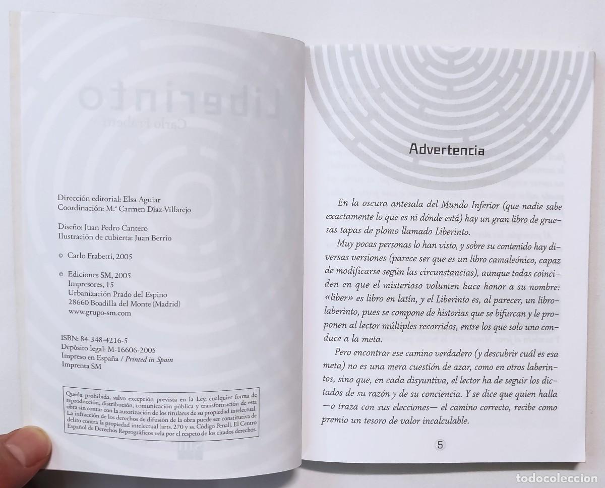 Libros: LIBERINTO. CARLO FRABETTI. - Foto 3