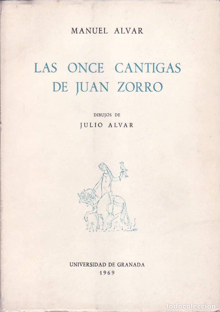 Libros: ALVAR, Manuel.- - Las once cantigas de Juan Zorro. - Foto 1