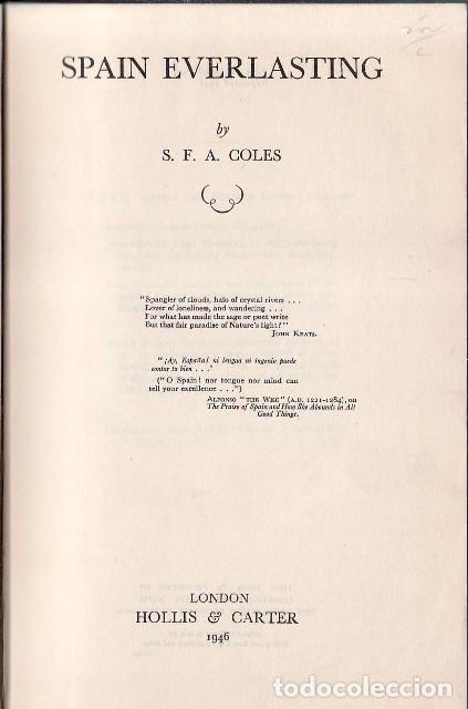 Libros: COLES, S.F.A.- - Spain Everlasting. Texto en ingl&eacute;s. - Foto 1