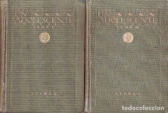 Libros: DOSTOIEWSKI, Fedor.- - Un adolescente. Traducci&oacute;n de A. de Pe&ntilde;a. 2 vols. - Foto 1