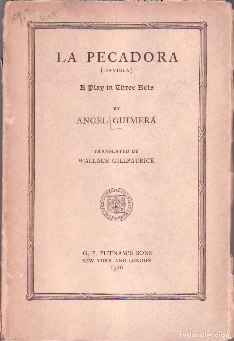 Libros: GUIMERA, Angel.- - La pecadora (Daniela). Traducci&oacute;n de Wallace Gillpatrick. - Foto 1